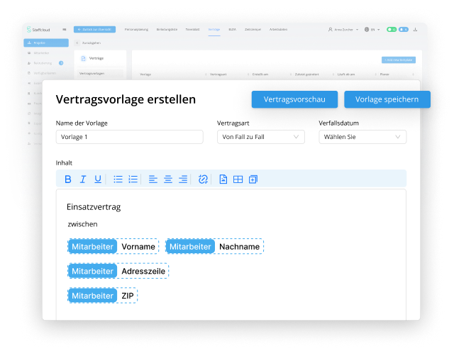 Contract Templates DE
